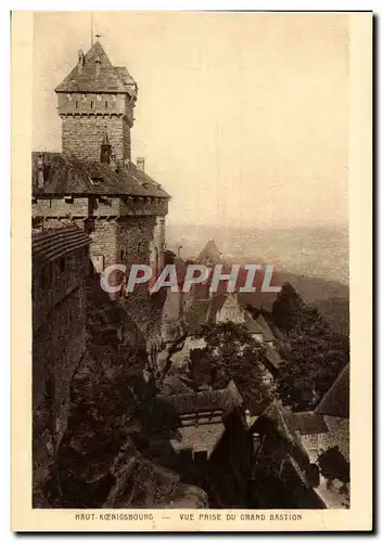 Haut-Koenigsourg- Vue prise du Grand Bastion -Ansichtskarte AK