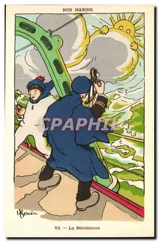 Nos Marins- La Meridienne-Cartes postales Illustrateur Gervese