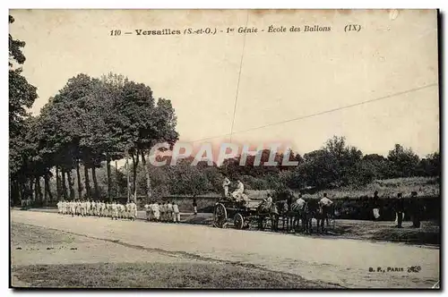 Ansichtskarte AK Dirigeable Versailles 1ere genie Ecole des ballons ZEppelin