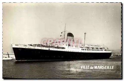 Cartes postales Bateau Transatlantique Ville de marseille