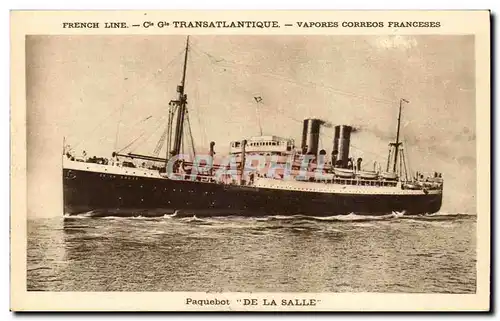 Cartes postales Bateau Cie de Navigation mixte (Cie Touache) Paquebot De la SAlle