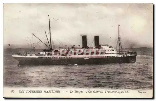 Cartes postales Nos courriers maritimes Le TRingad Cie Generale Transatlantique (paquebot)