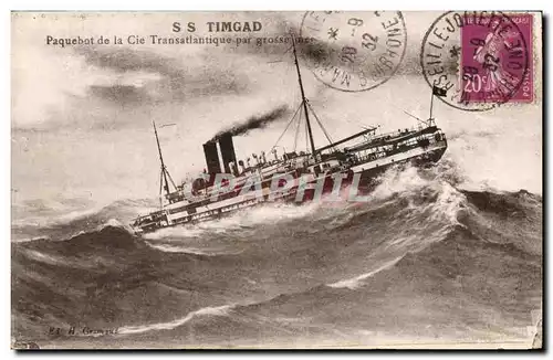 Ansichtskarte AK SS Timgad Cie Transatlantique (paquebot)