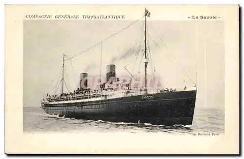 Cartes postales Compagnie Generale Transatlantique Paquebot La SAvoie