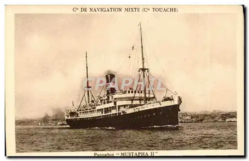 Ansichtskarte AK Cie de Navigation mixte (Cie Touache) Mustapha II Paquebot