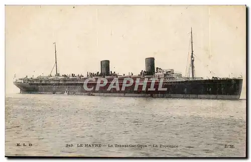 Cartes postales Le Havre Transatlantique La Provence