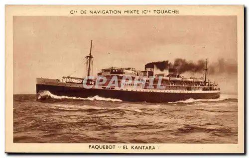 Cartes postales Bateau Cie de Navigation mixte Cie Touache Paquebot El Kantara