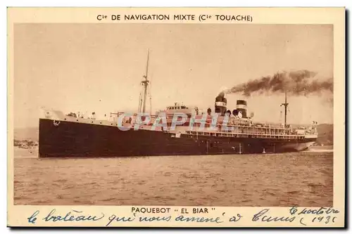 Cartes postales Bateau Paquebot El Biar Cie Navigation mixte