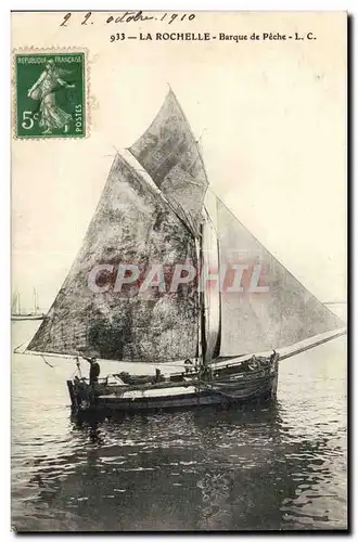 Cartes postales Bateau La Rochelle Barque de peche