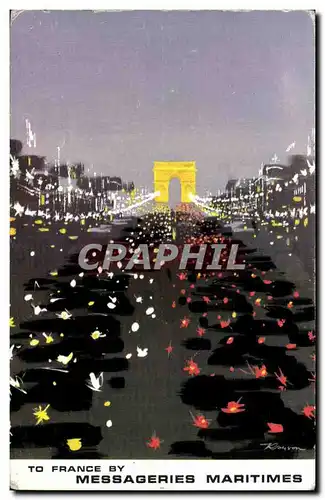 Cartes postales moderne Messageries maritimes Champs Elysees