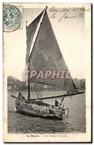 Ansichtskarte AK Bateau Le Havre Une barque de peche