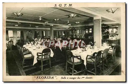 Cartes postales SGTM Florida SAlle a manger des 1eres classes