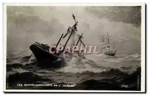 Cartes postales Bateau Les quatre survivants de l&#39Isolda