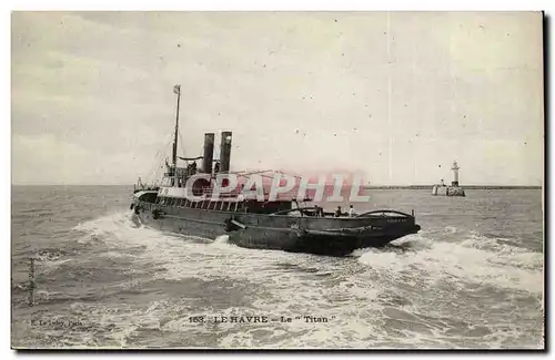 Cartes postales Bateau Le Havre Le Titan