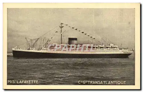 Cartes postales PAquebot Le Havre Lafayette