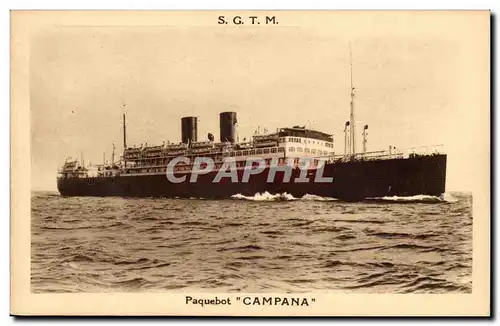 Cartes postales moderne Bateau Paquebot SGTM Paquebot Campana