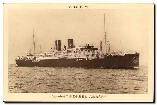 Cartes postales Bateau Paquebot SS Sidi Bel Ares Compagnie des Transports maritimes