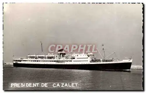 Cartes postales moderne Bateau Paquebot president de Cazalet