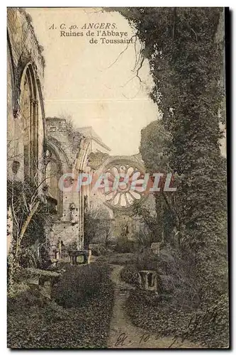 Angers Cartes postales Ruines de l&#39abbaye de Toussaint