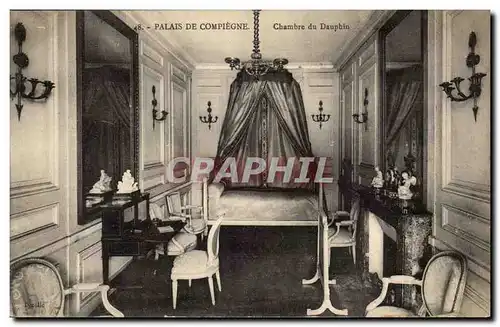 Palais de Compiegne Cartes postales Chambre du dauphin