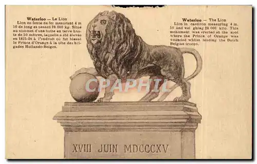 Belgique Waterloo Le lion The lion
