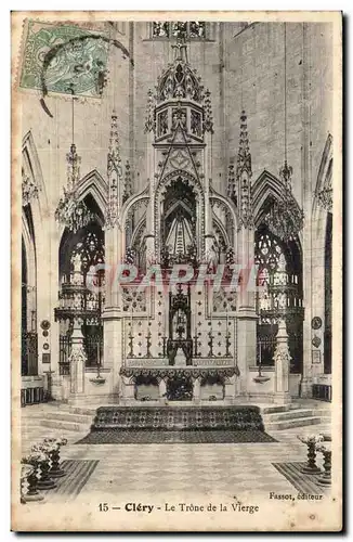 Clery Cartes postales Le trone de la vierge