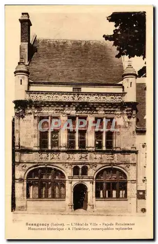 Beaugency Ansichtskarte AK L&#39hotel de ville Facade Renaissance