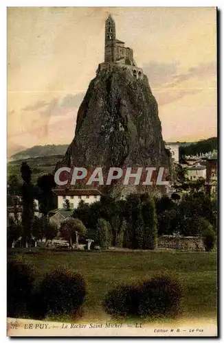 le Puy Cartes postales le rocher Saint Michel