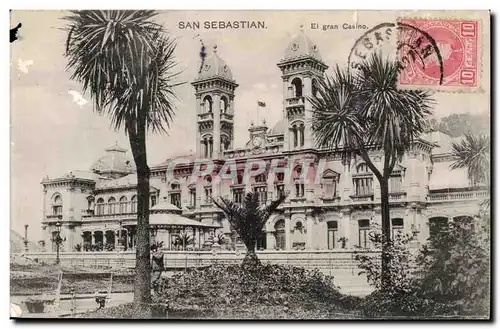 Cartes postales Espagne Espana Spain San Sebastian El grand casino