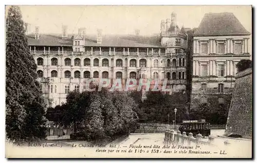 Blois - Le Chateau - Facade Nord dite Aile de Francois Ier - Ansichtskarte AK