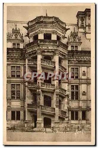 Cartes postales Blois Le chateau Escalier Francois 1er