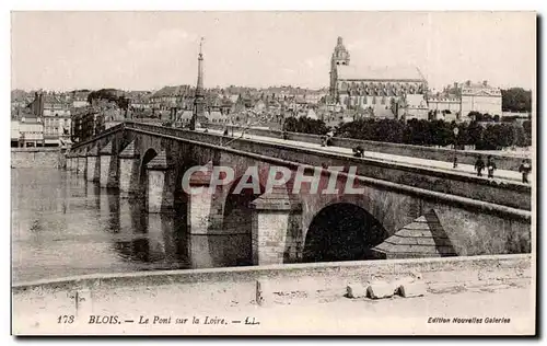 Ansichtskarte AK Blois Le pont sur la Loire