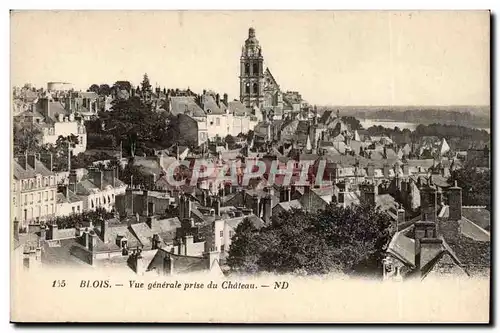 Cartes postales Blois Vue generale prise du chateau