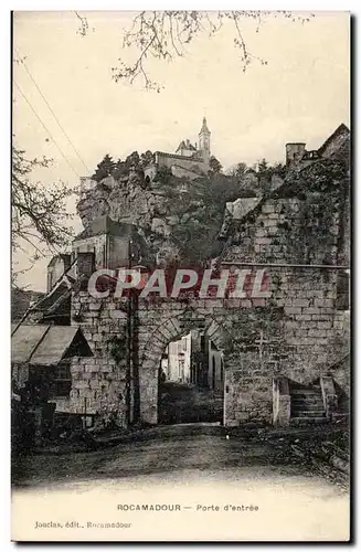 Cartes postales Rocamadour porte d'entree