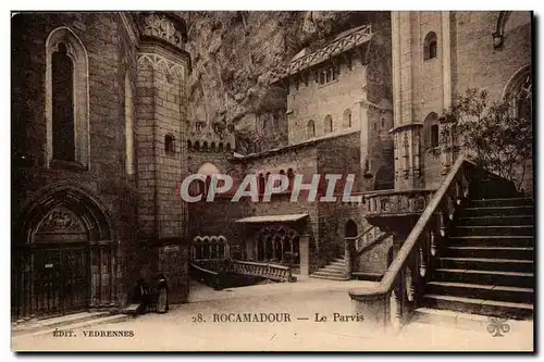 Cartes postales Rocamadour Le parvis