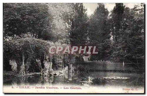 Lille - Jardin Vauban - Les Grottes - Cartes postales