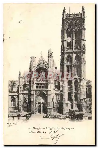 Dieppe - L&#39Eglise Saint Jacques - Cartes postales