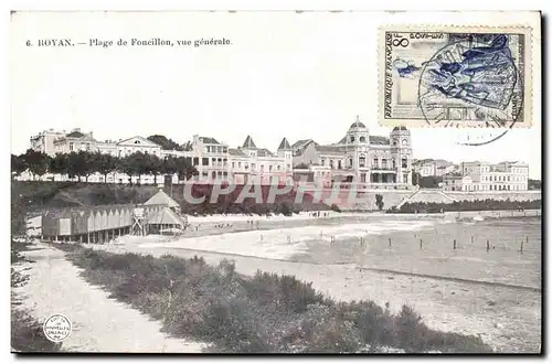 Royan - Plage de Foncillon - vue generale - Cartes postales