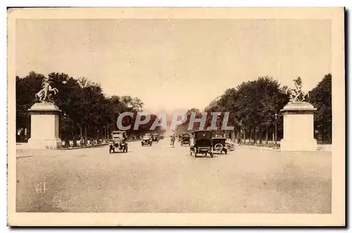 Paris - 8 - L&#39avenue des Champs Elysees - Les Chevaux de Marly - automobiles - Ansichtskarte AK