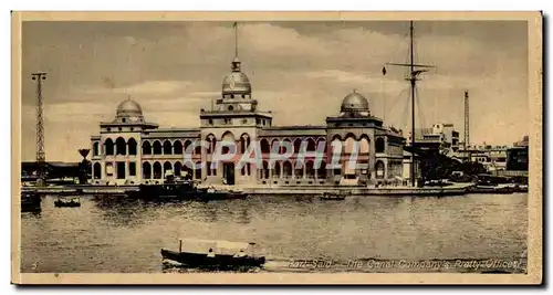 Egypt Egypte Port Said Ansichtskarte AK The canal company Pretty offices