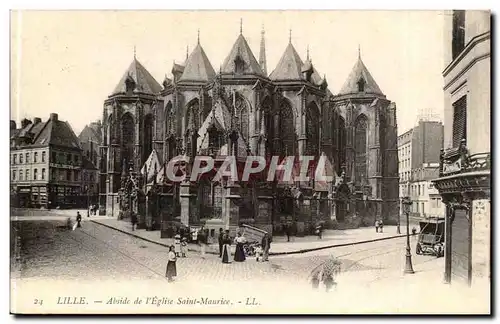 Lille Cartes postales Abside de l'eglise Saint Maurice