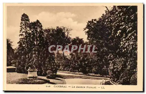 CAmbrai Cartes postales le jardin public