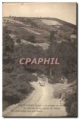 Saint Alban Cartes postales Le chemin de ronde et l'entree de la vallee du desert