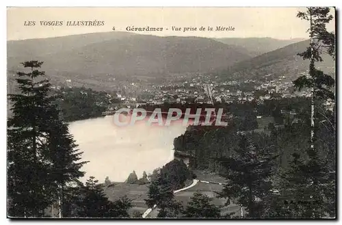 Vosges Gerardmer Ansichtskarte AK Vue prise de la Merelle