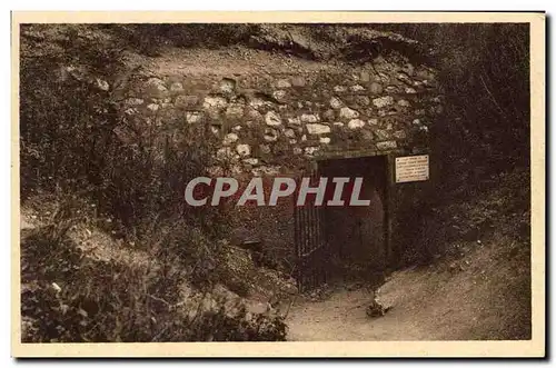 Fort de Vaux Ansichtskarte AK La porte d&#39entree des visiteurs et la plaque commemorant mort heroique du capita