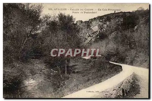 Avallon Ansichtskarte AK Vallee du cousin Un coin pittoresque Route de Pontaubert