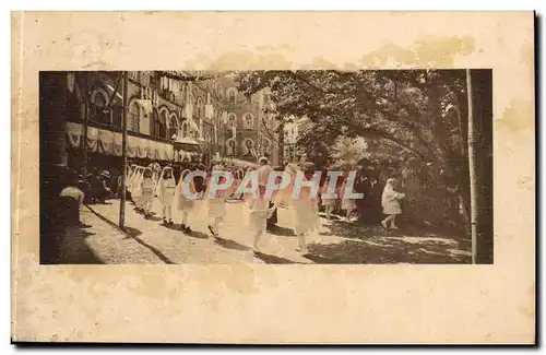 Cartes postales Procession enfants religieuses Communiantes