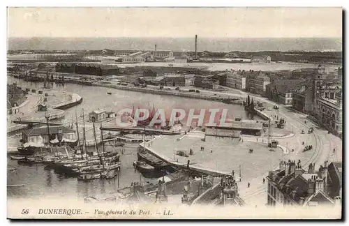 Dunkerque Ansichtskarte AK Vue generale du port