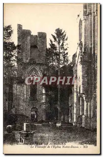 Ancienne abbaye de Jumieges Ansichtskarte AK Le transept de l&#39eglise Notre DAme