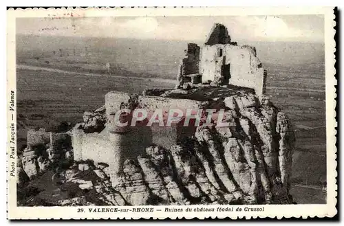 Valence sur Rhone Ansichtskarte AK Ruines du chateau feodal de CRussol